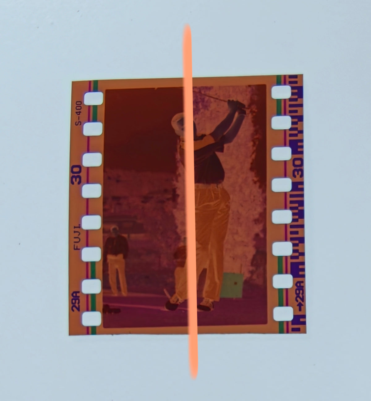 Originales Foto-Negativ Sergio García Ende des Schwungs Castellón 2000 35mm Film Selten