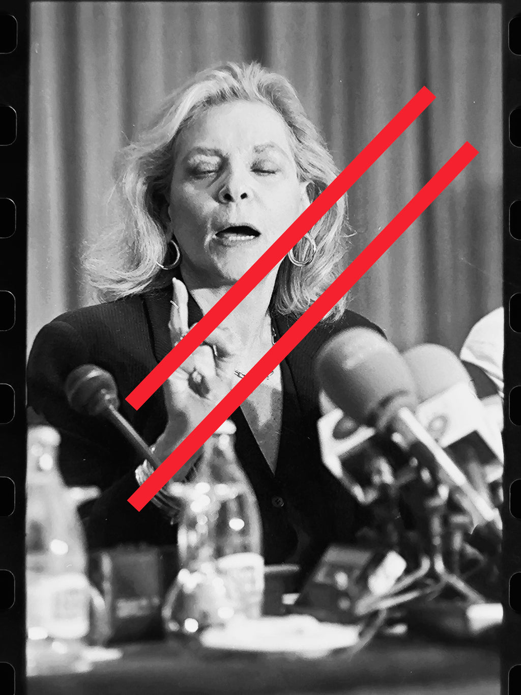 Negativo fotográfico original. Actriz de cine Lauren Bacall 35mm film Rare