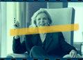 Original photographic negative Lauren Bacall seated Valencia 1996 35mm film Rare