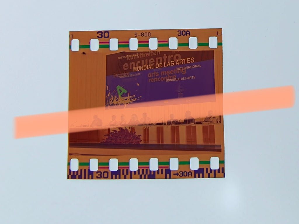 Original photographic negative inaugural table 1st World Arts Encounter Valencia 2000 35mm film Rare