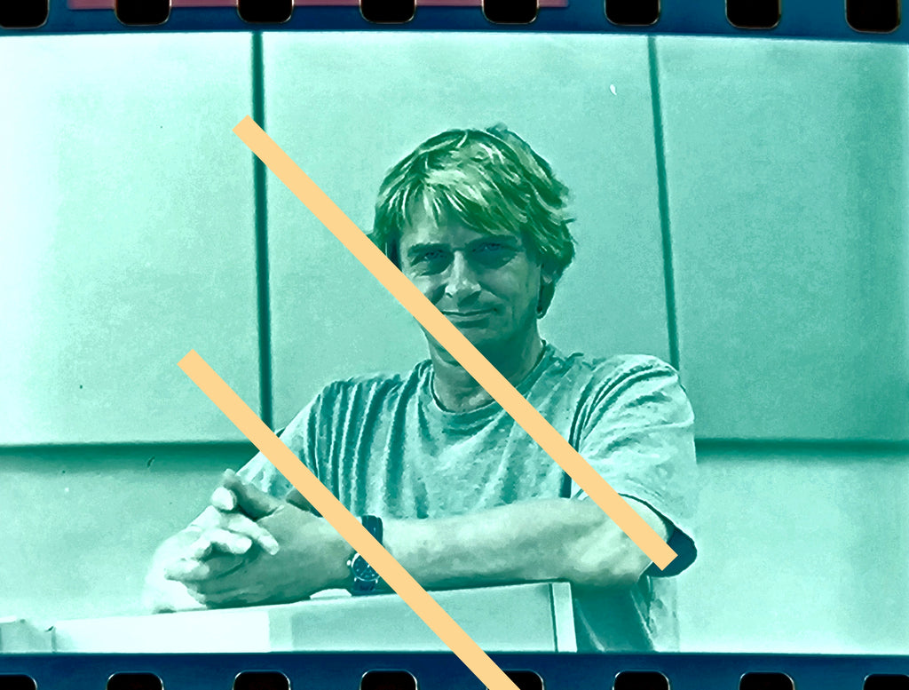 Negativo fotográfico original Mike Oldfield Músico 35mm film Rare