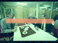 Original-Fotonegativ Alfons Cucó Miroslav Hroch Michael Mann Treffen im Restaurant Valencia 2000 35mm Film Selten