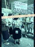 Original photographic negative "Els valencians tenim llengua" protest Consell Valencià de Cultura Valencia 1998 35mm film Rare