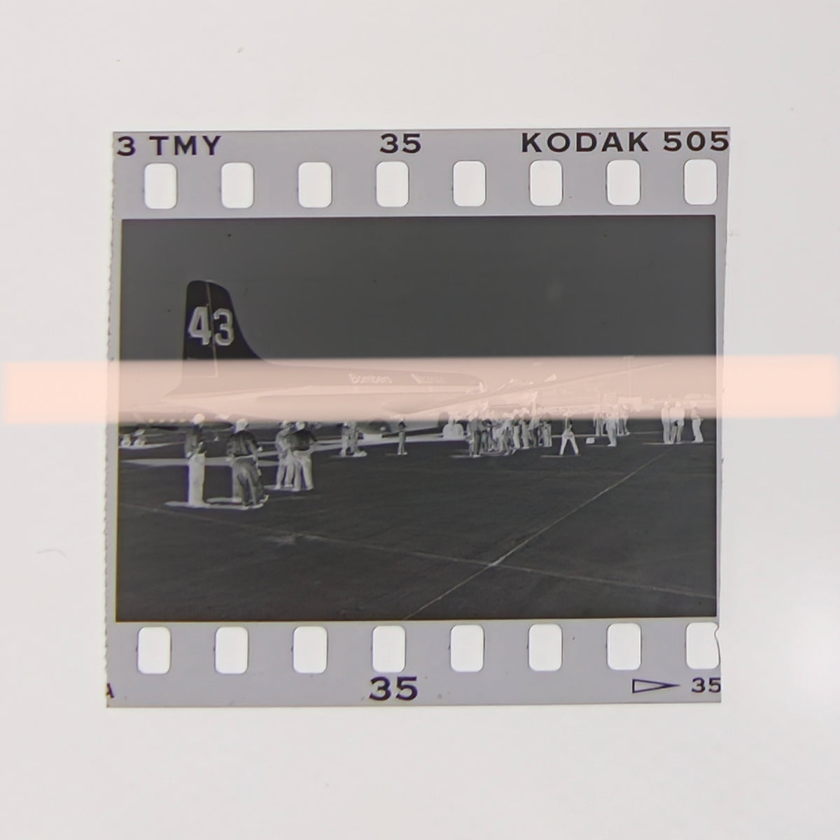 Negativo fotográfico original Conair DC-6B/AT Tanker 43 avión contraincendios Valencia 1994 35mm film Rare