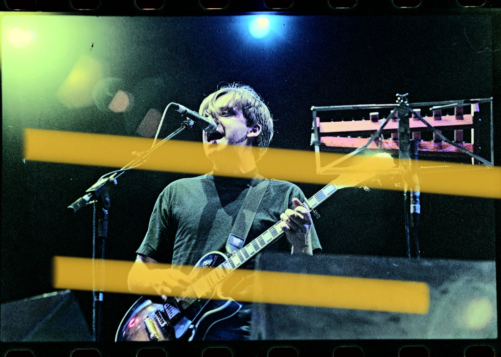 Negativo fotográfico original Teenage Fanclub guitarra FIB Benicàssim 1998 35mm film Rare