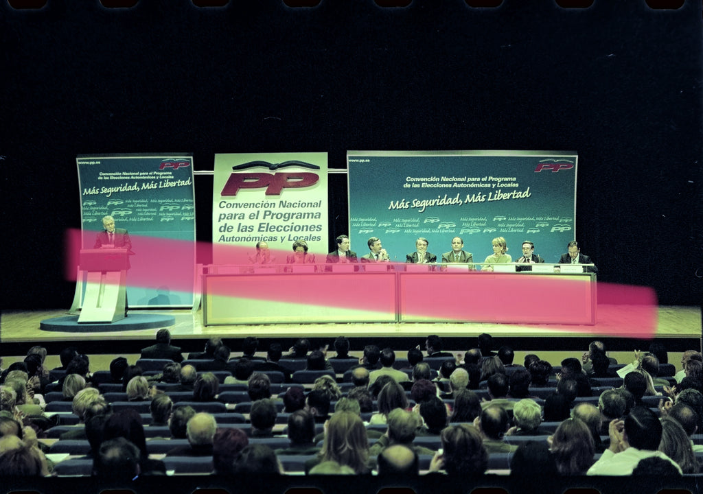 Negativo fotográfico original Convención Nacional PP elecciones autonómicas y locales Valencia 2002 35mm film Rare