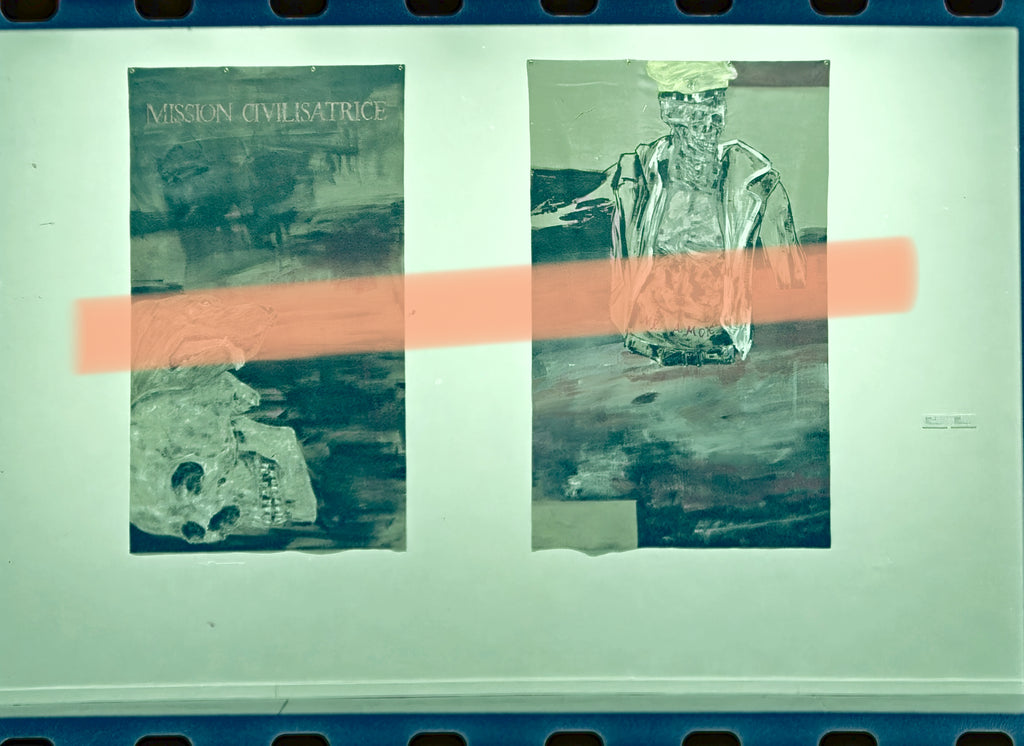 Original photographic negative Leon Golub exhibition A sangre y fuego EACC Castellón 1999 35mm film Rare