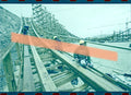 Original photographic negative construction worker Magnus Colossus Terra Mítica Benidorm 35mm film Rare