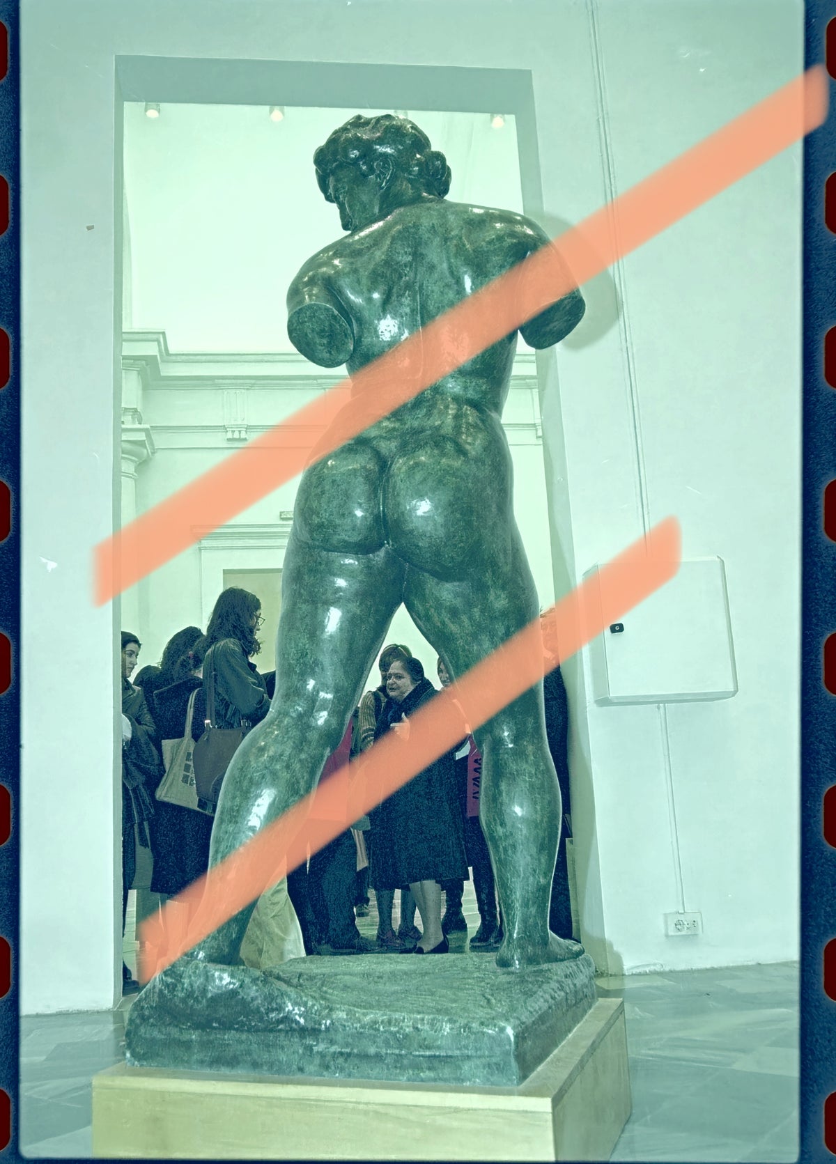 Original-Fotoabzug Dina Vierny Ausstellung Aristide Maillol IVAM Valencia 2002 35mm Film Selten