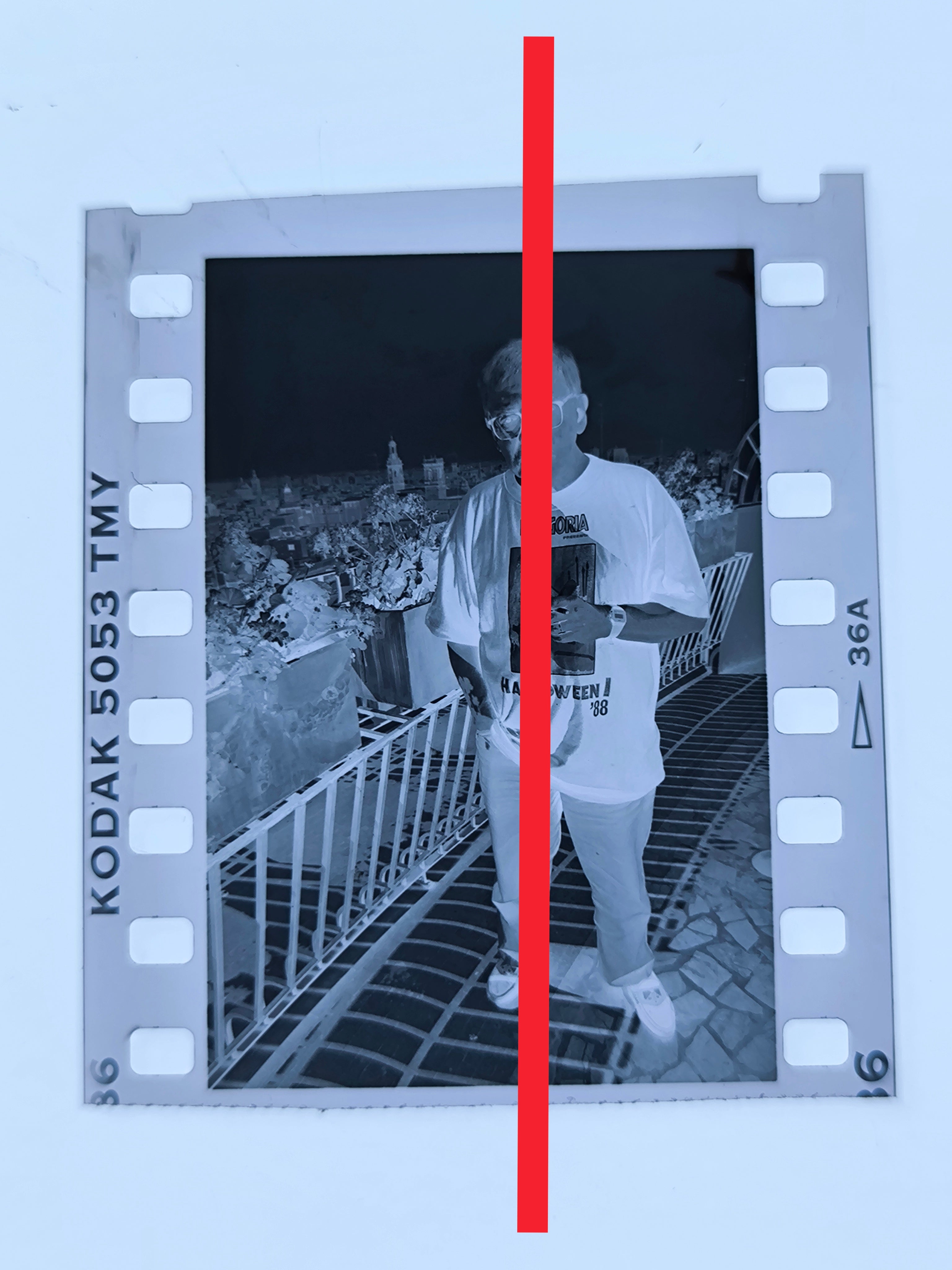 Negativo original Jesús Franco Director de cine y actor 35mm film Rare