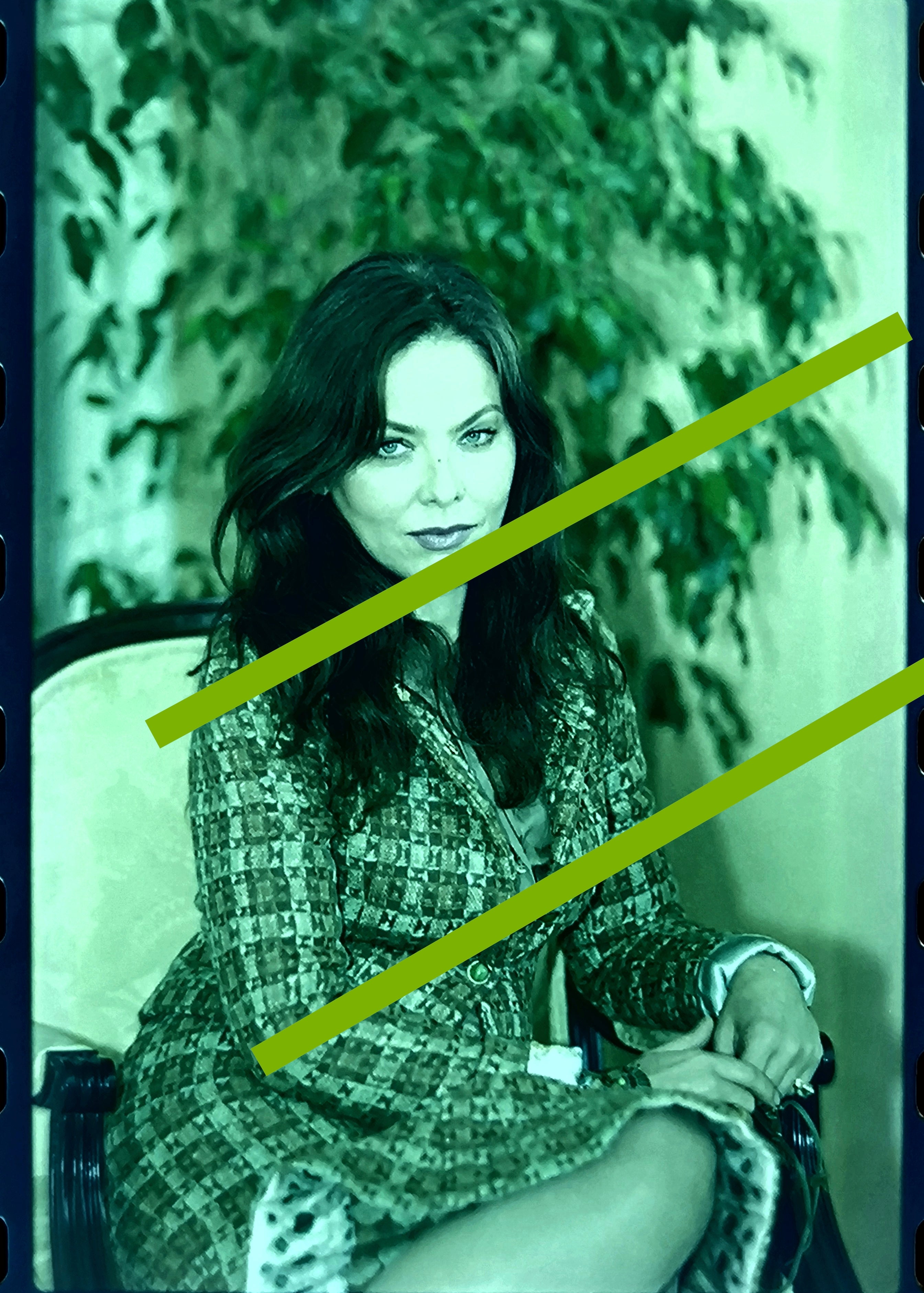 Negativo fotográfico original Ornella Muti actriz de cine italiana 35mm film Rare