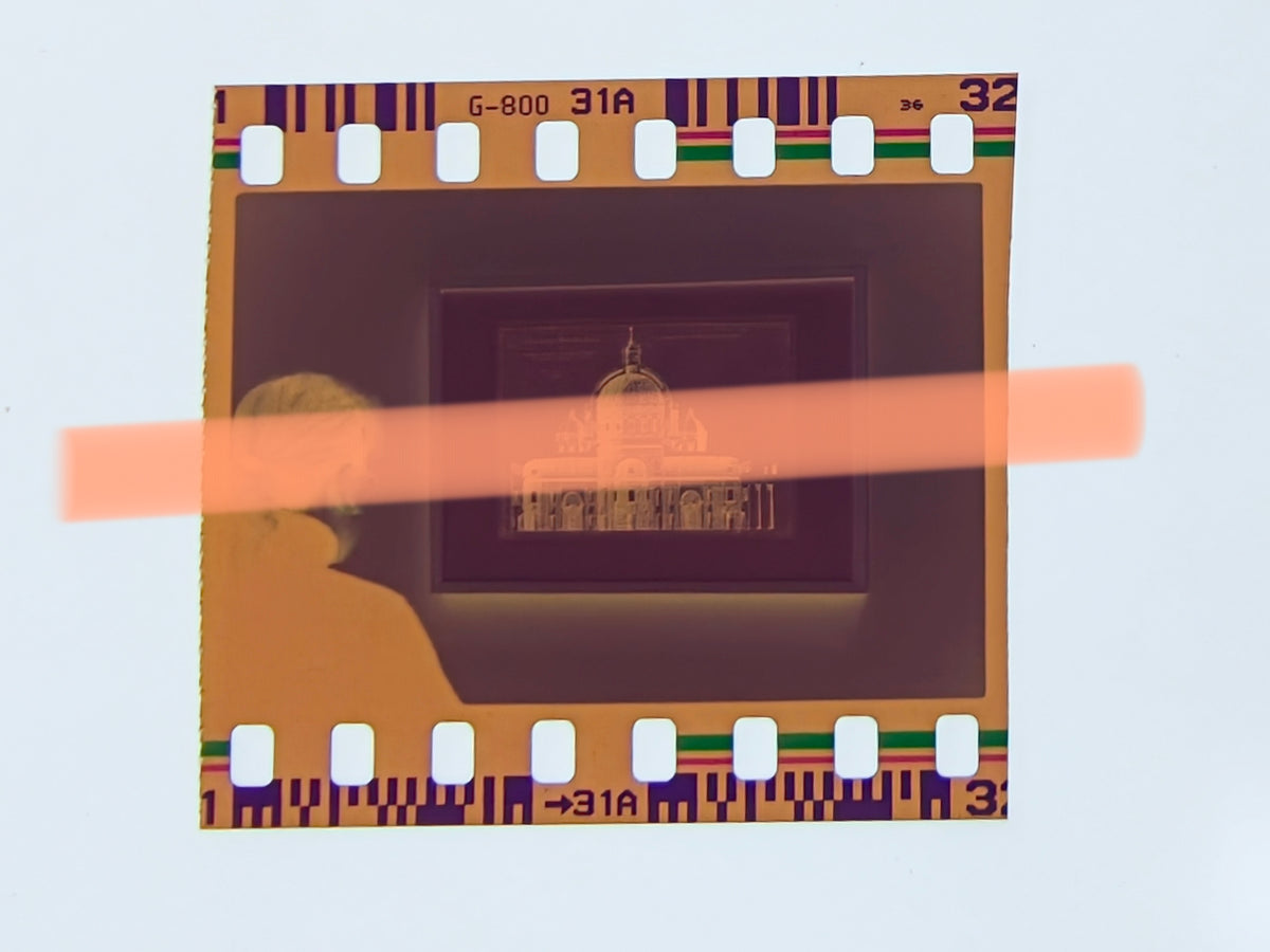 Original photographic negative architecture exhibition Miguel Ángel Valencia 1997 35mm film Rare