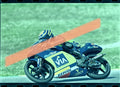 Negativo fotográfico original Emilio Alzamora motociclismo Honda GP Valencia 125cc 35mm film Rare