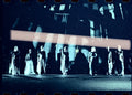 Original photographic negative, The Trojan Women theater, choral scene, set design by architect Santiago Calatrava, Puerto de Sagunto 2001, 35mm film, Rare