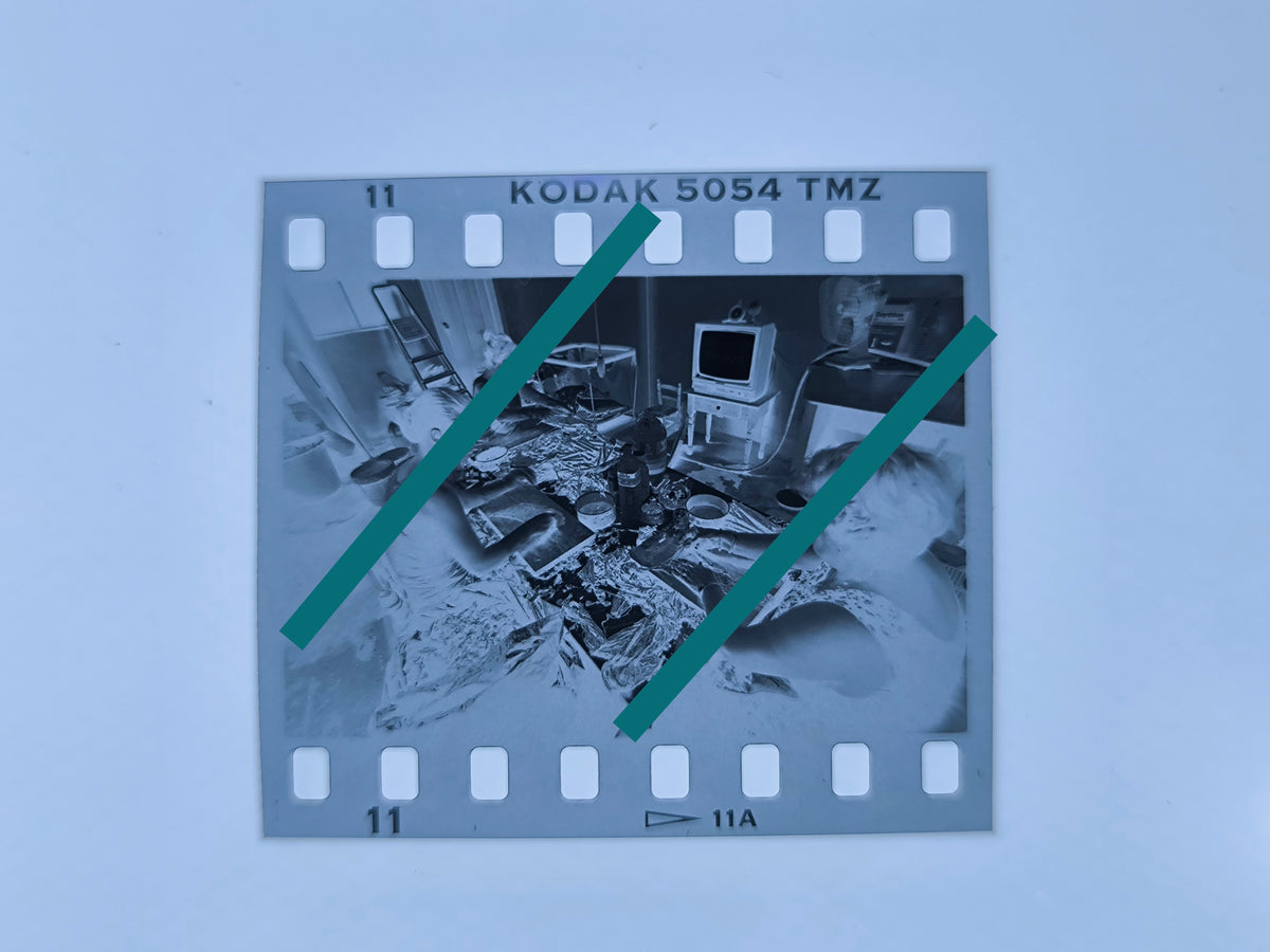 Original photographic negative workbench making caliqueños Chella Valencia 1998 35mm film Rare