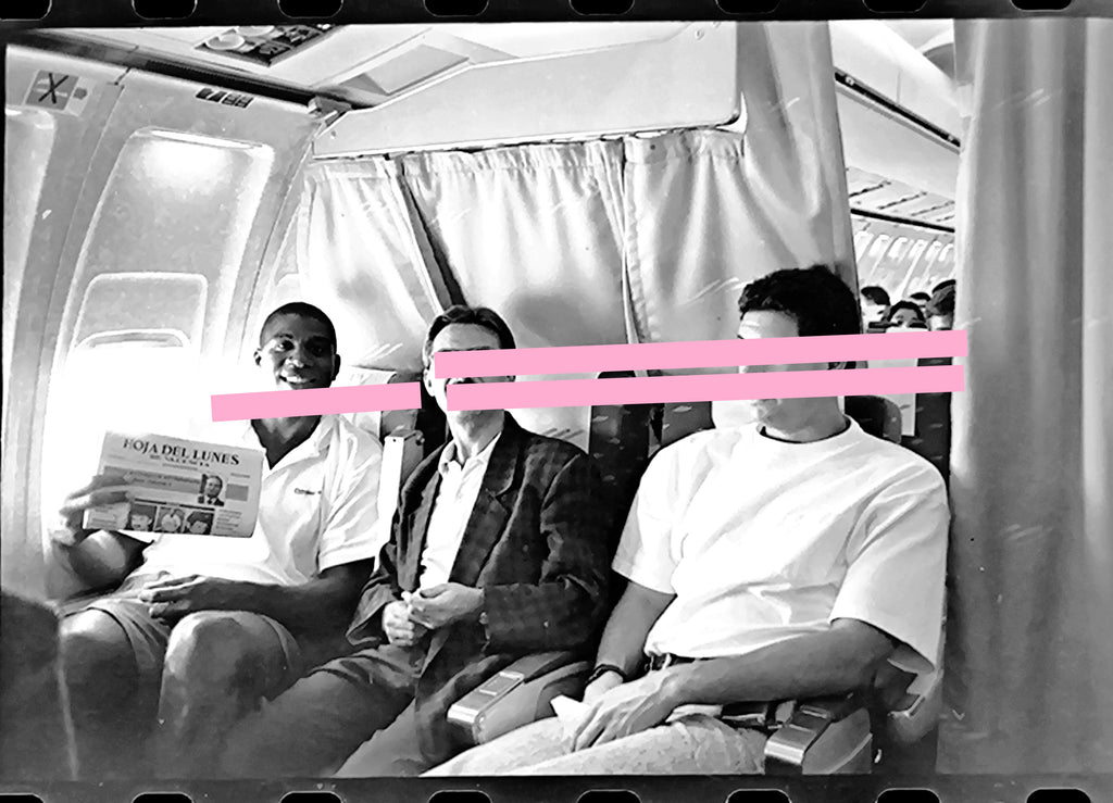 Negativo fotográfico original Magic Johnson NBA Valencia 1991 35mm film Rare