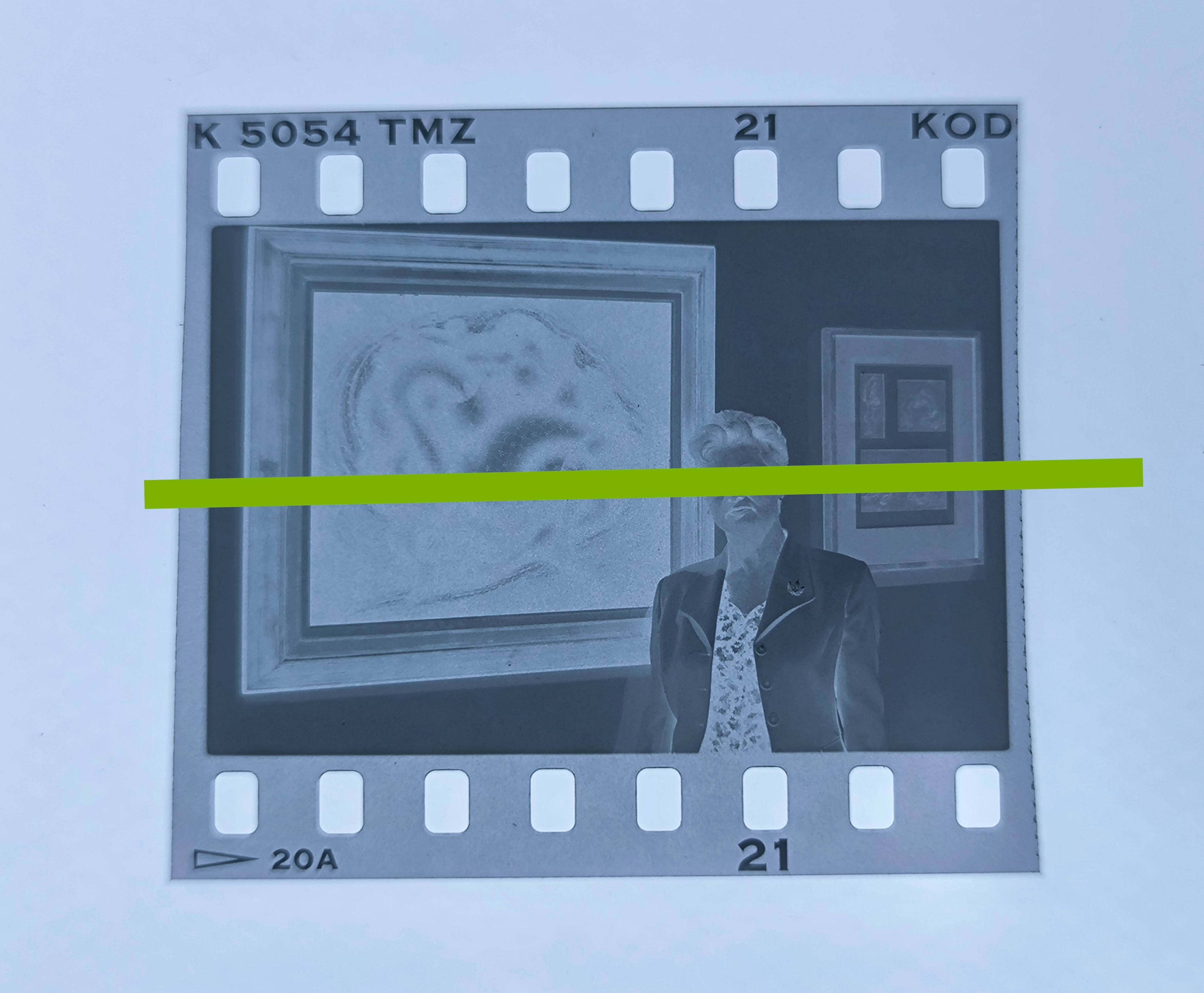 Originalfotonegativ Françoise Molinier, Tochter des französischen Malers und Fotografen Pierre Molinier, 35mm Film Rar