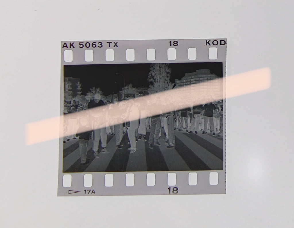 Original photographic negative of meeting between athletes and officials, Race Against Drugs Valencia 1992, 35mm film, Rare