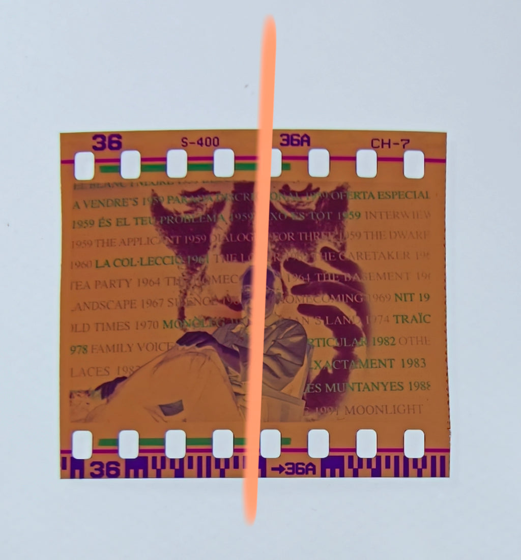 Original-Fotonegativ Carles Alfaro Nahaufnahme Moma Teatre Valencia 2002 35mm Film Selten