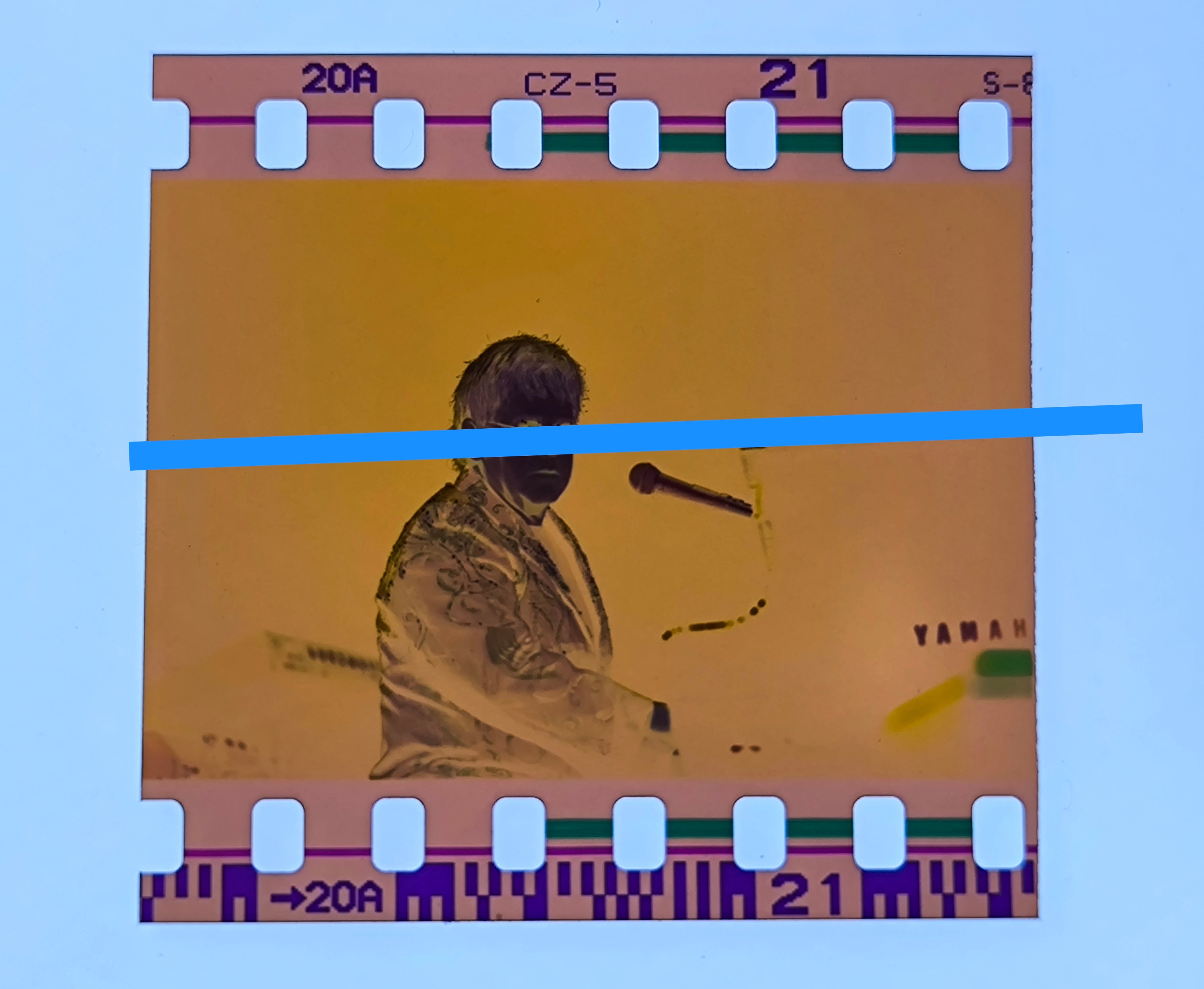 Originales Foto-Negativ Elton John britischer Sänger 35mm Film Selten