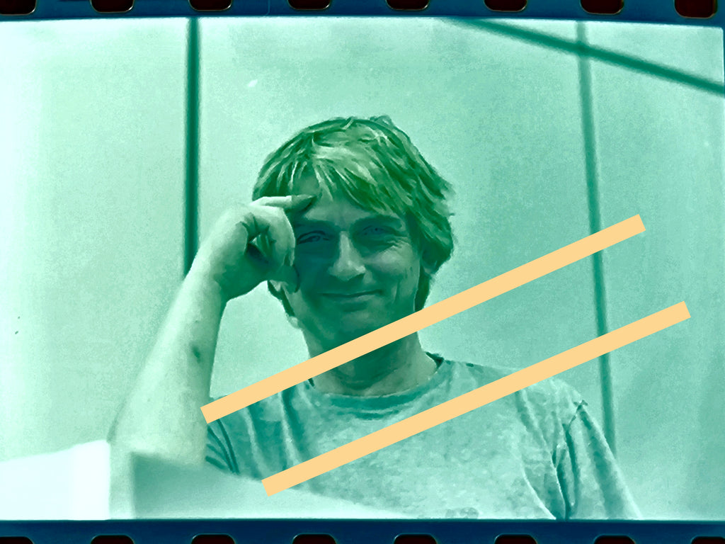 Negativo fotográfico original Mike Oldfield Músico 35mm film Rare
