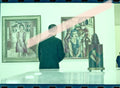 Originales Fotonegativ des Malers Emiliano Di Cavalcanti, Ausstellung „Menina“ und „Cinco moças de Guaratinguetá“, Brasilien, IVAM Valencia, Oktober 2000, 35mm-Film, selten