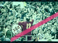 Original photographic negative Manolo el del Bombo Spanish national football team fan cheering in Mestalla Spain France 2001 35mm film Rare