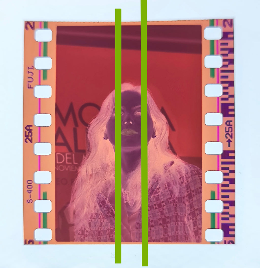 Negativo fotográfico original Ornella Muti actriz de cine italiana 35mm film Rare