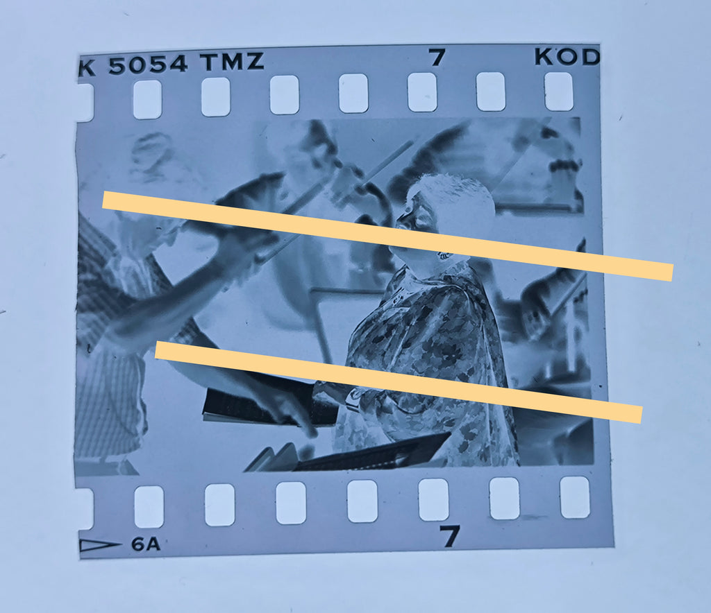 Negativo fotográfico original Victoria de los Ángeles Soprano 35mm film Rare