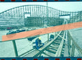 Original photographic negative track structure Magnus Colossus under construction Terra Mítica Benidorm 35mm film Rare