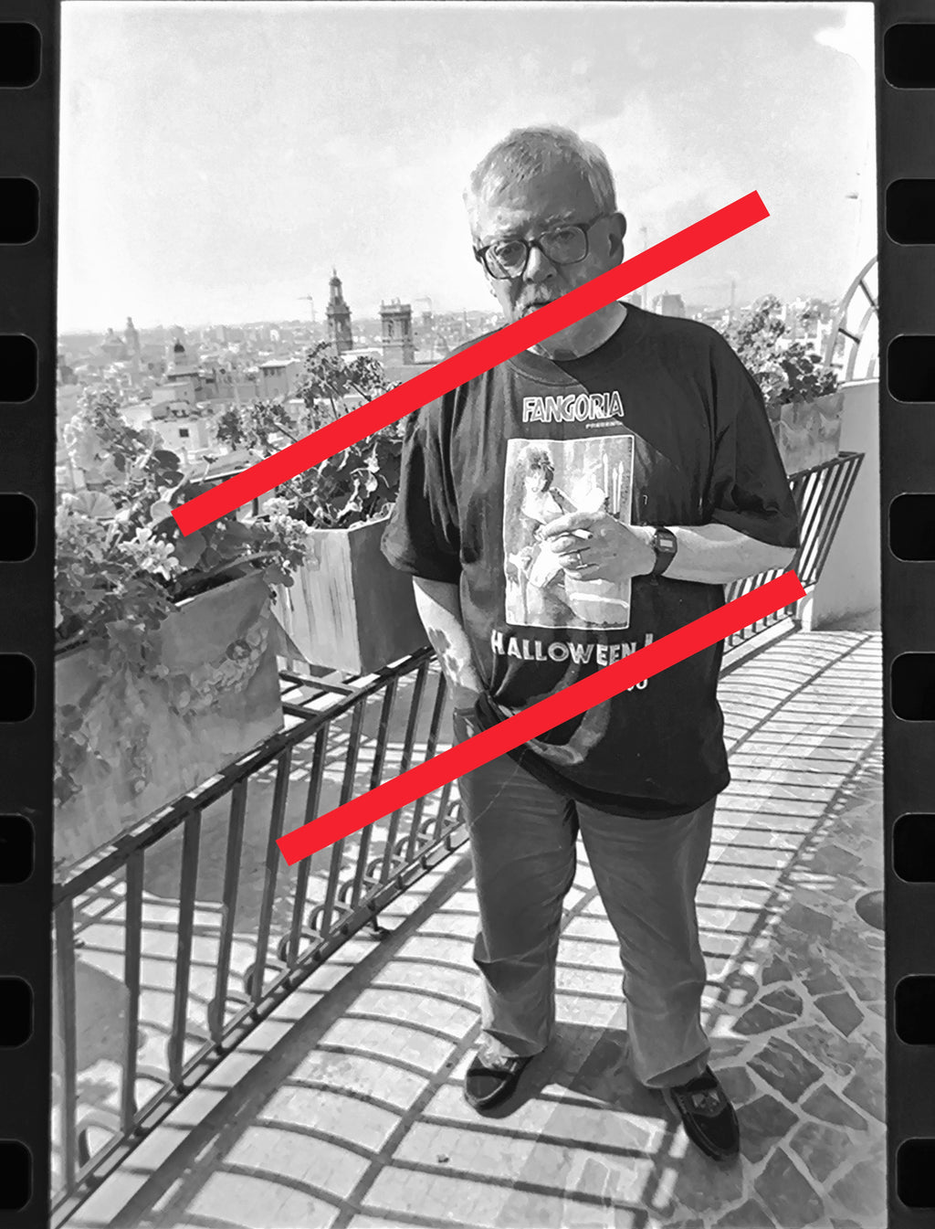 Negativo original Jesús Franco Director de cine y actor 35mm film Rare