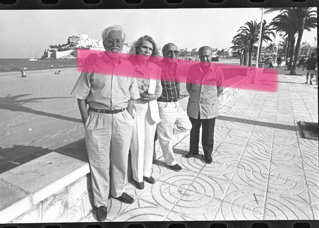 Negativo fotográfico original actores Manuel Alexandre y María Vico en Peñíscola por el 40 aniversario de Calabuch 1996 35mm film Rare