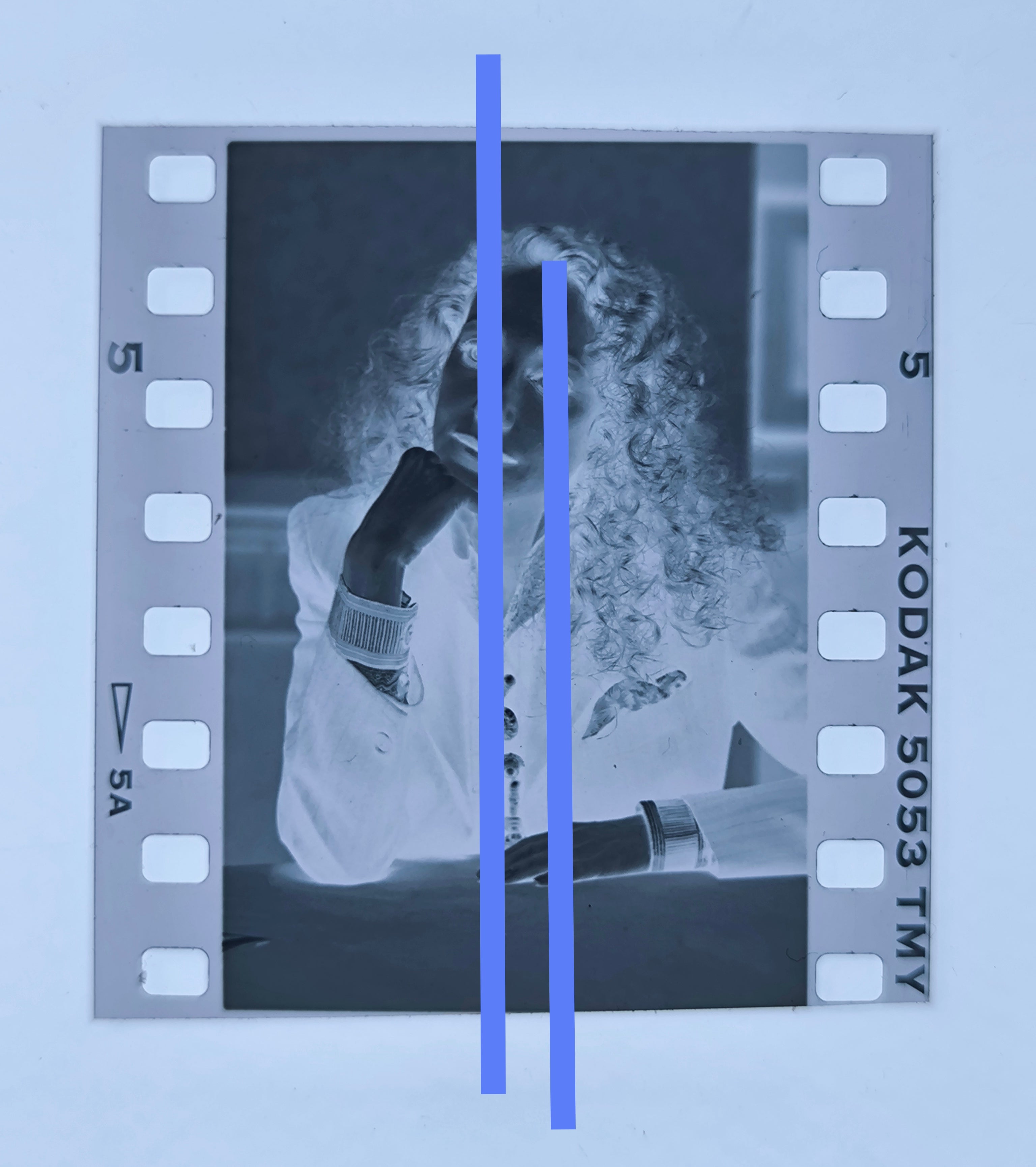 Negativo fotográfico original Marisa Berenson actriz de cine y modelo estadounidense 35mm film Rare