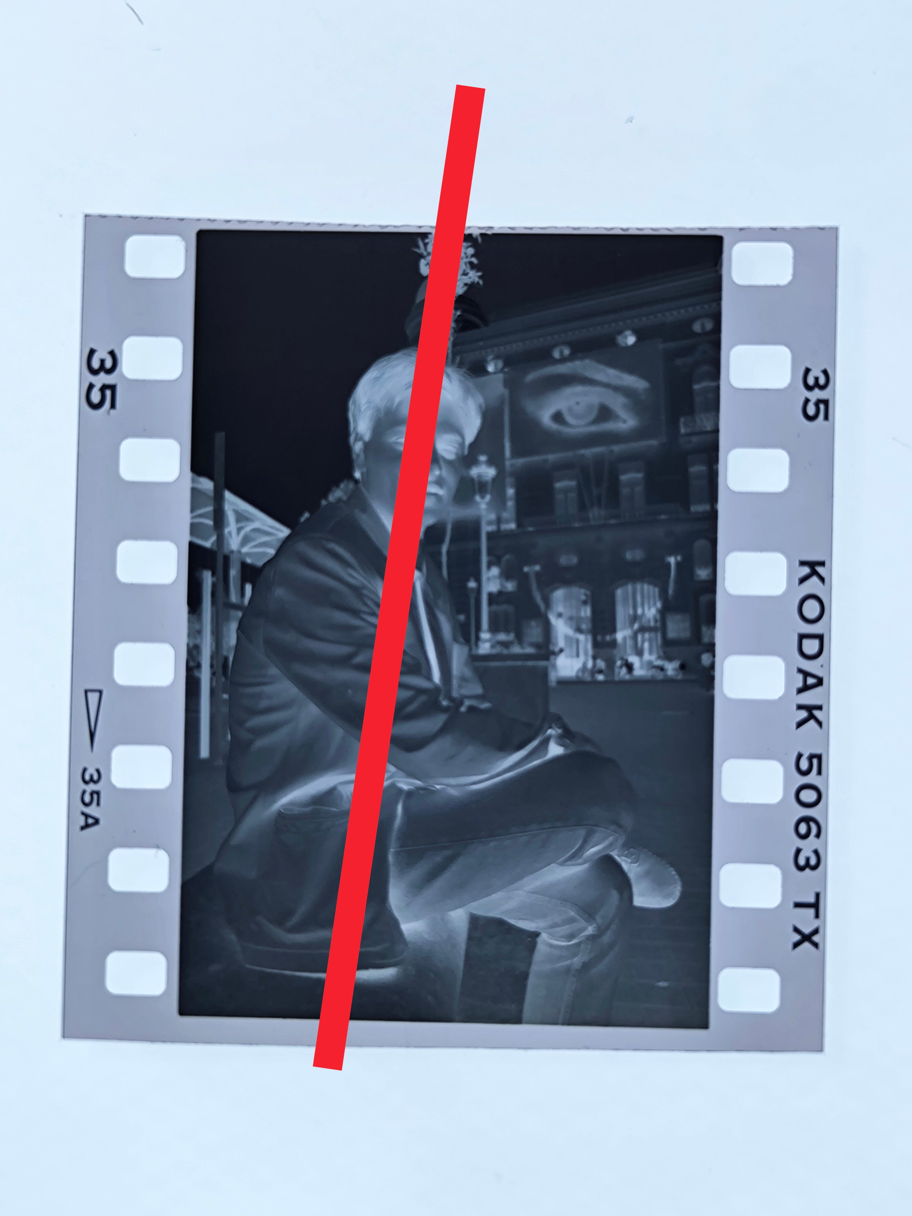 Originales Negativfoto Valeri Todorowski Russischer Filmregisseur 35mm Film Selten
