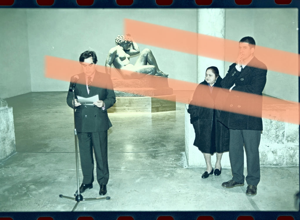 Negativo fotográfico original Dina Vierny inauguración Aristide Maillol IVAM Valencia 2002 35mm film Rare