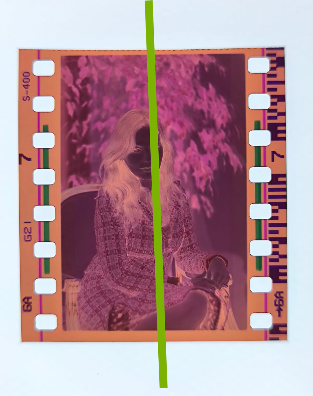 Negativo fotográfico original Ornella Muti actriz de cine italiana 35mm film Rare