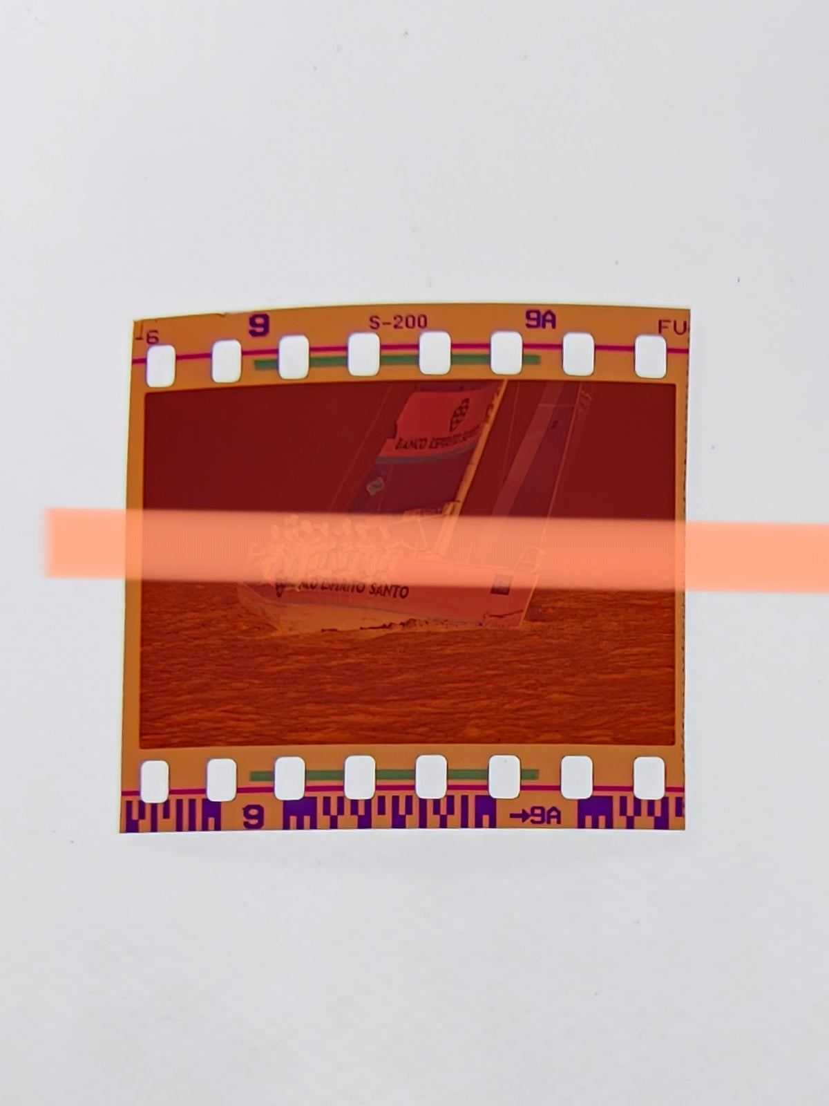 Original photographic negative racing sailboat Banco Espírito Santo S.M. La Reina Trophy Regattas Valencia 35mm film Rare