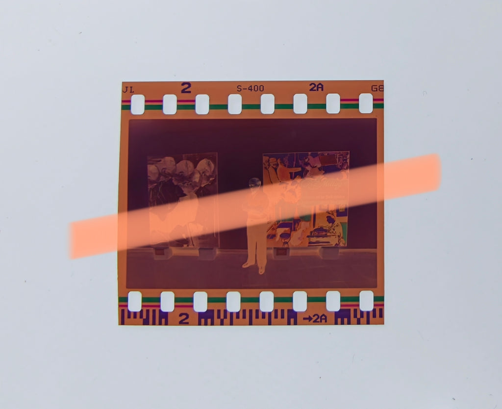 Original photographic negative Jesús Martínez Guerricabeitia with work by Giangiacomo Spadari Valencia 1999 35mm film Rare