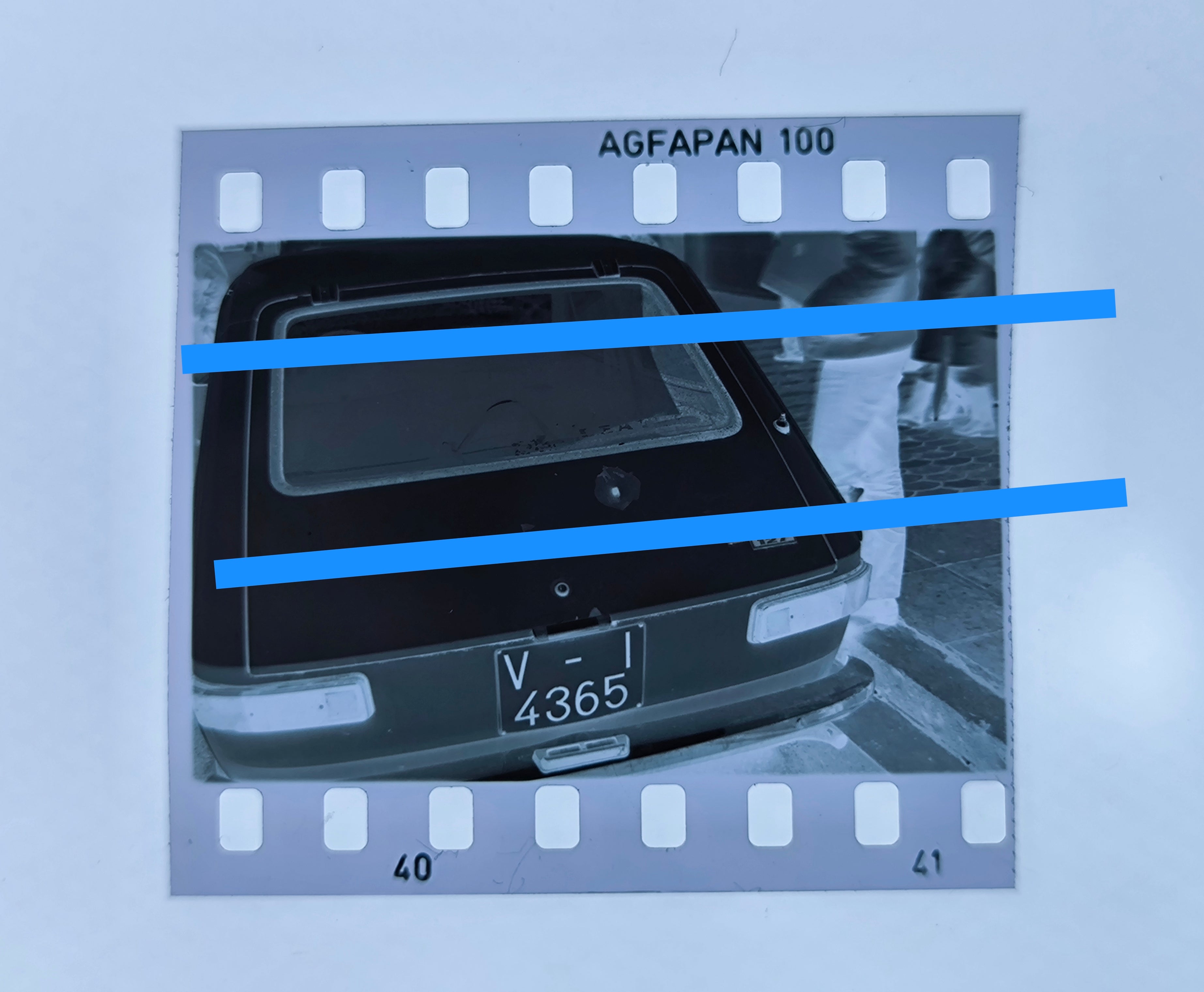 Negativo fotográfico original Atraco banco Urquijo Valencia 35mm film Rare