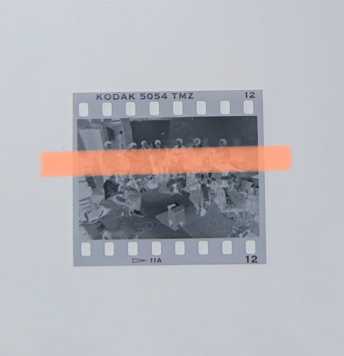 Original photographic negative Al Tall Valencian folk music group during rehearsal Valencia 1995 35mm film Rare