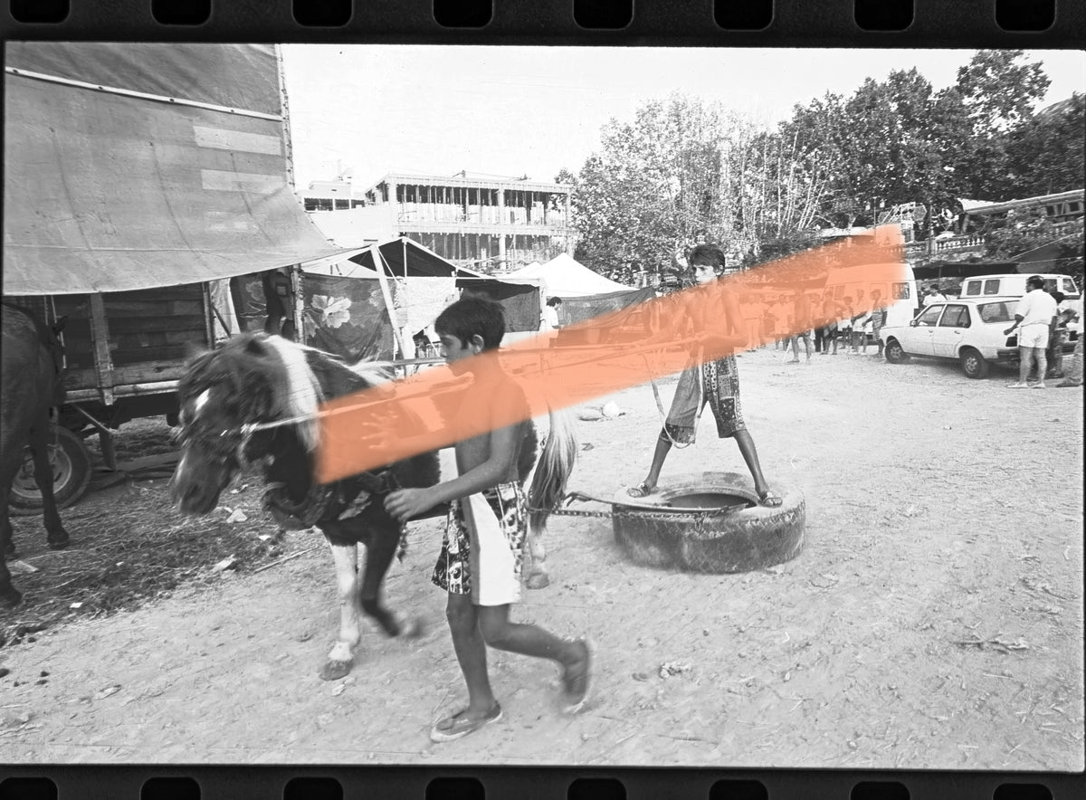 Original photographic negative Fira d’Agost Xàtiva horse fair 1991 35mm film Rare
