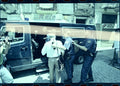 Negativo fotográfico original miembros del CVC protegidos por la Policía al abandonar el Palau de Forcalló Valencia 1998 35mm film Rare