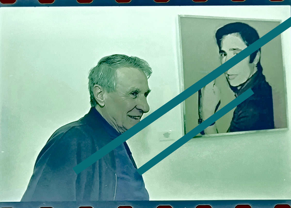 Originales Fotonegativ Giuliano Gori zusammen mit dem Werk der IVAM-Ausstellung Valencia 2003 35mm Film Rar