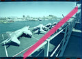 Originalfotonegativ Sea Harrier FA2 Royal Navy auf Deck eines NATO-Schiffs in Alicante 2002 35mm Film Selten