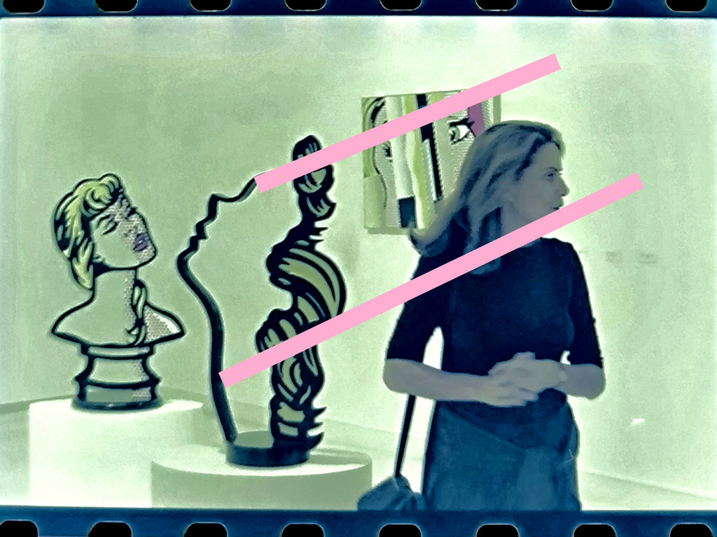 Negativo fotográfico original Viuda del artista Roy Lichtenstein, Dorothy Lichtenstein, 35mm film Rare
