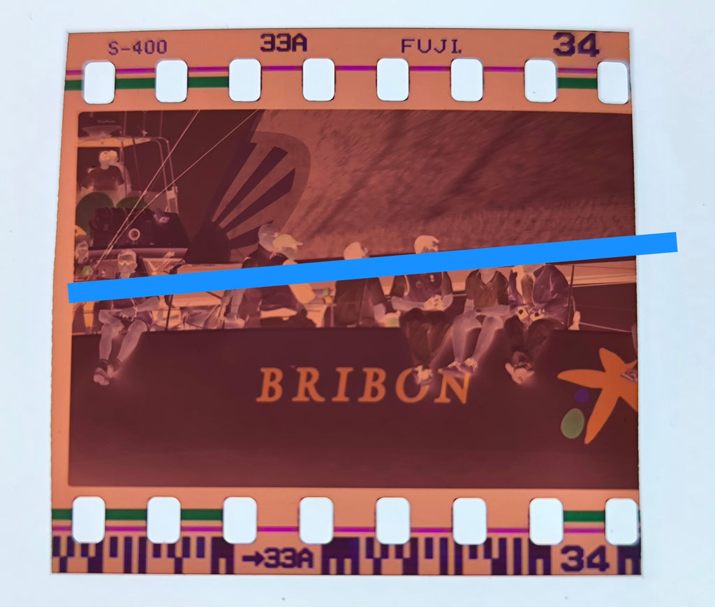 Original photographic negative King Juan Carlos I de Borbón with the crew of the Bribón Regattas 35mm film Rare