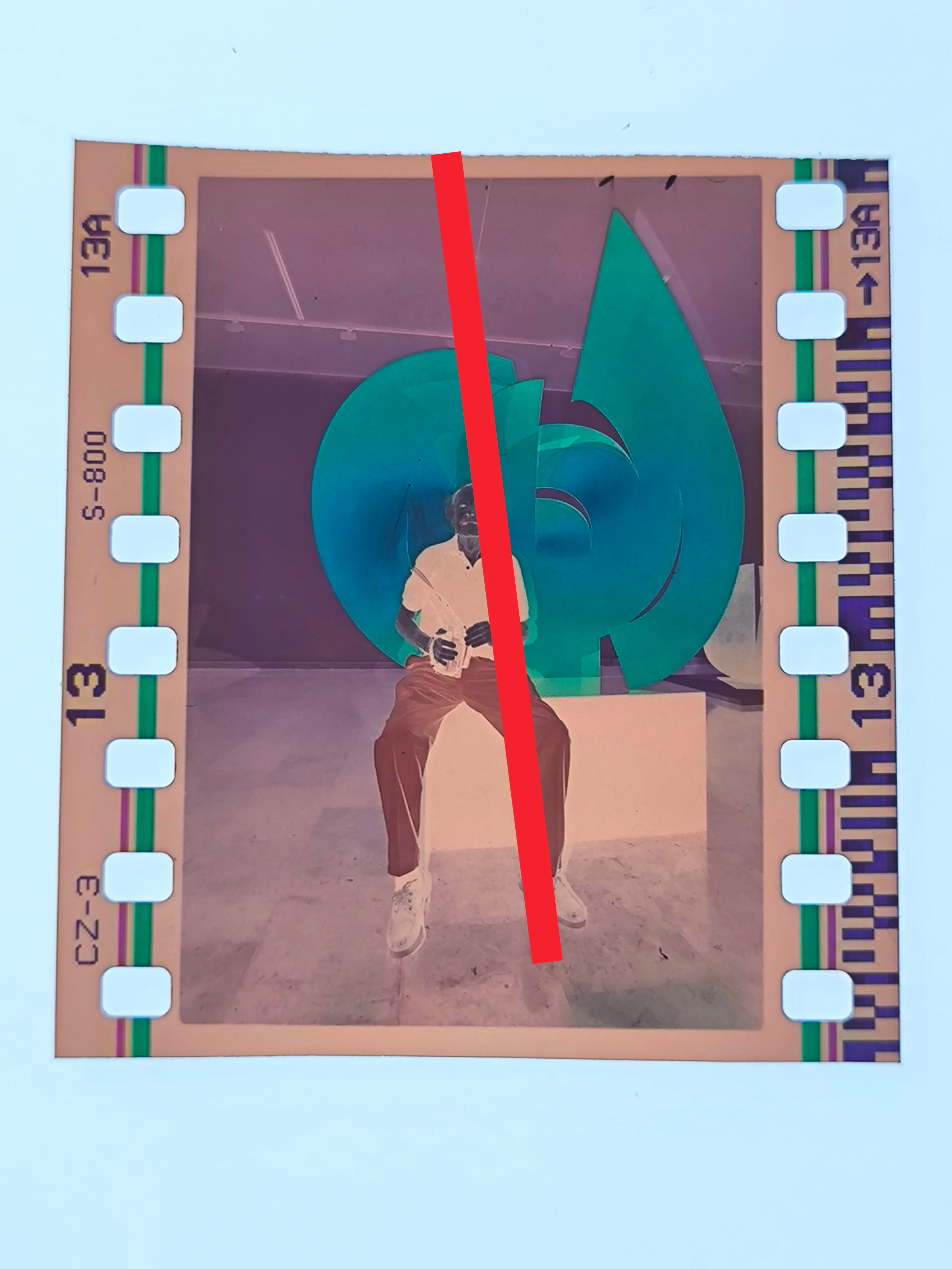 Negativo original Amadeo Gabino Escultor 35mm film Rare