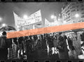 Negativo fotográfico original manifestación valencianista Joan Lerma Valencia 1991 35mm film Rare
