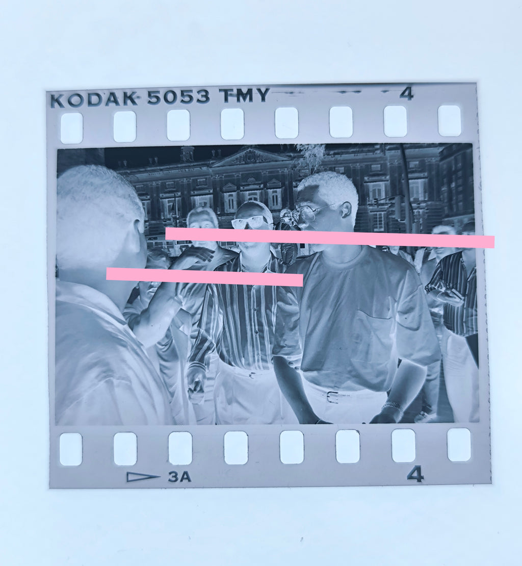 Negativo fotográfico original Stevie Wonder cantante músico 35mm film Rare