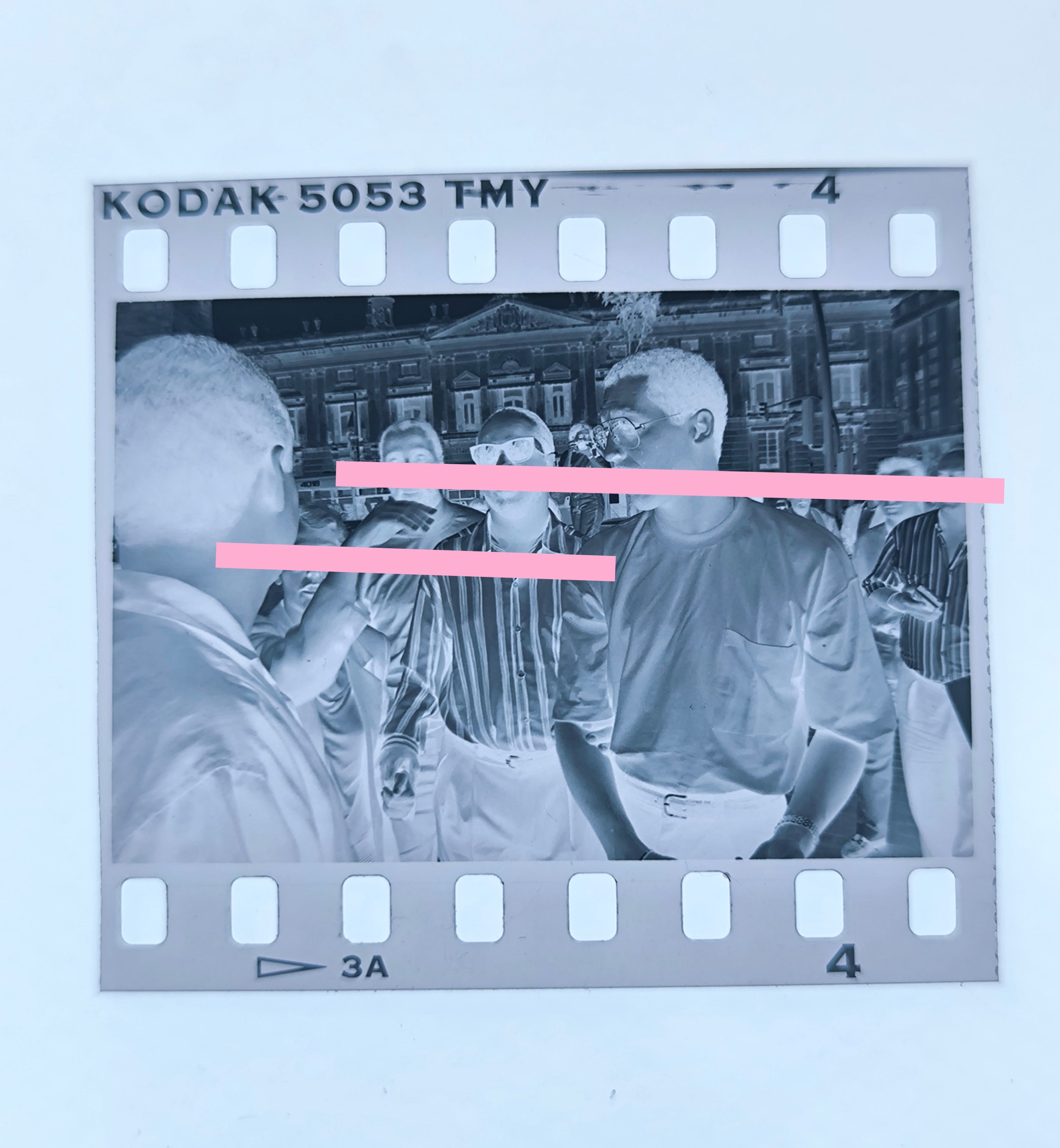 Negativo fotográfico original Stevie Wonder cantante músico 35mm film Rare